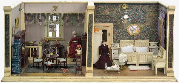 Antike Puppenstube um 1900 Sammlung Ursula Luhr Antike Puppenstube um 1900 Sammlung Ursula Luhr