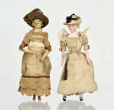 Antike Puppenstubenpuppen Sammlung Ursula Luhr